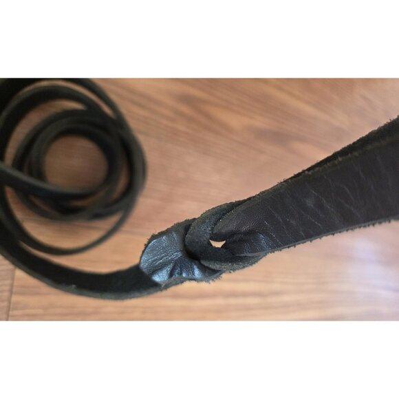 Genuine Leather Dog Leash 6 ft 7" x 3/4" x.15" Swivel Trigger Snap Hook M/L Dogs - Picture 4 of 6
